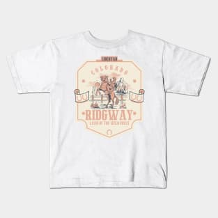 Ridgway Colorado wild west town Kids T-Shirt